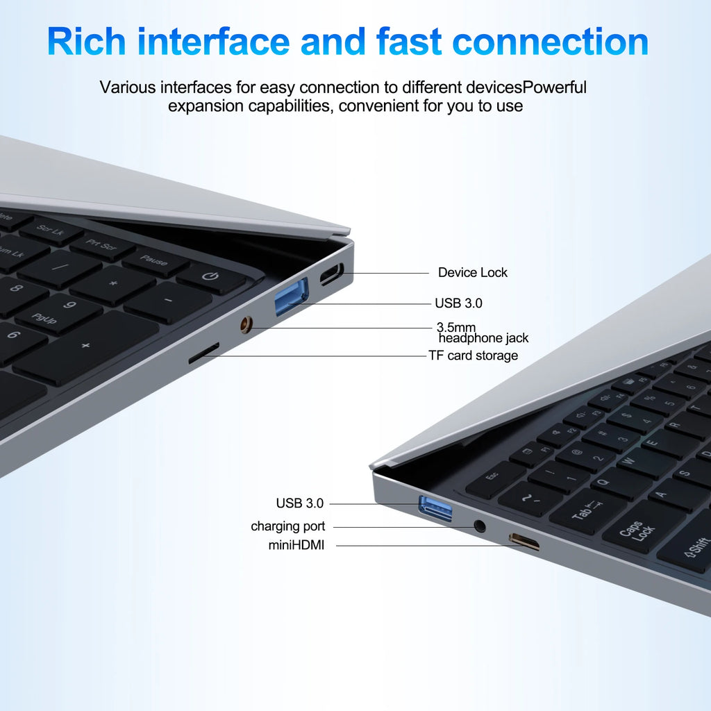 Portable Windows 11 i7 Gaming Laptop 15.6" Computer PC Gamer Fingerprint Unlock Notebook Intel Core i7 6500U Laptops Backlight