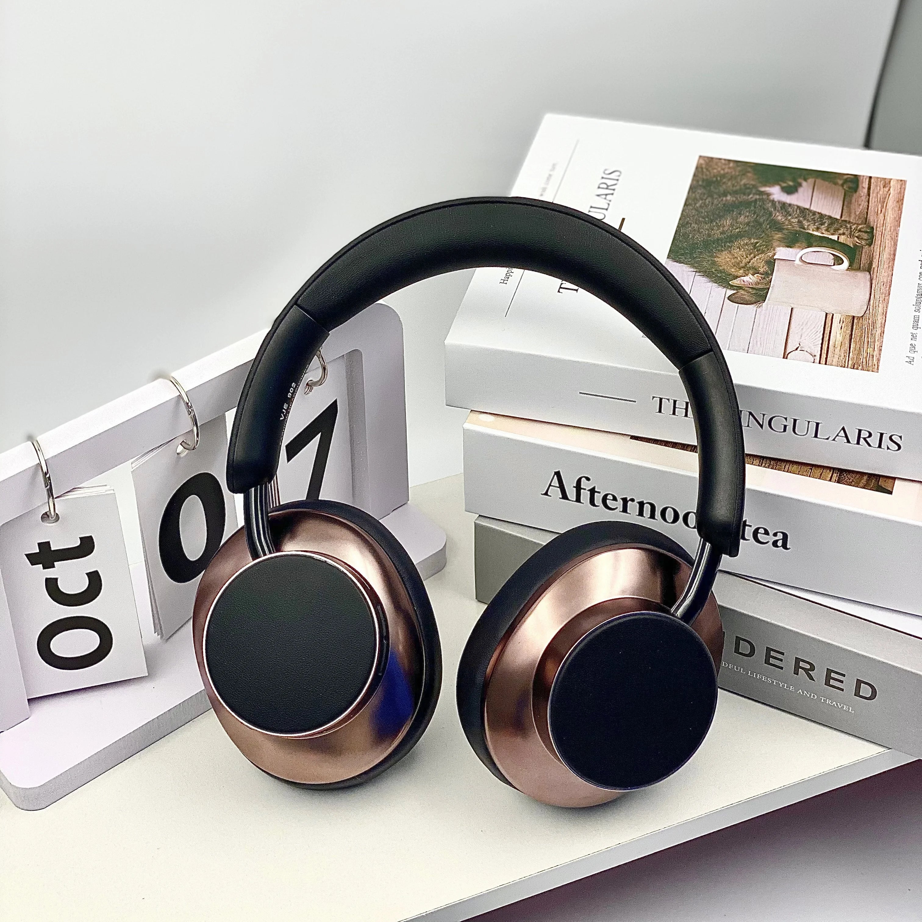 Bluetooth Wireless Headphones with Powerful Bass and Noise Isolation - TEISCHE ND-09, 40H Playtime, Bluetooth 5.3, Comfortable Design, Compatible with All Devices, Ideal for Music and Gaming.