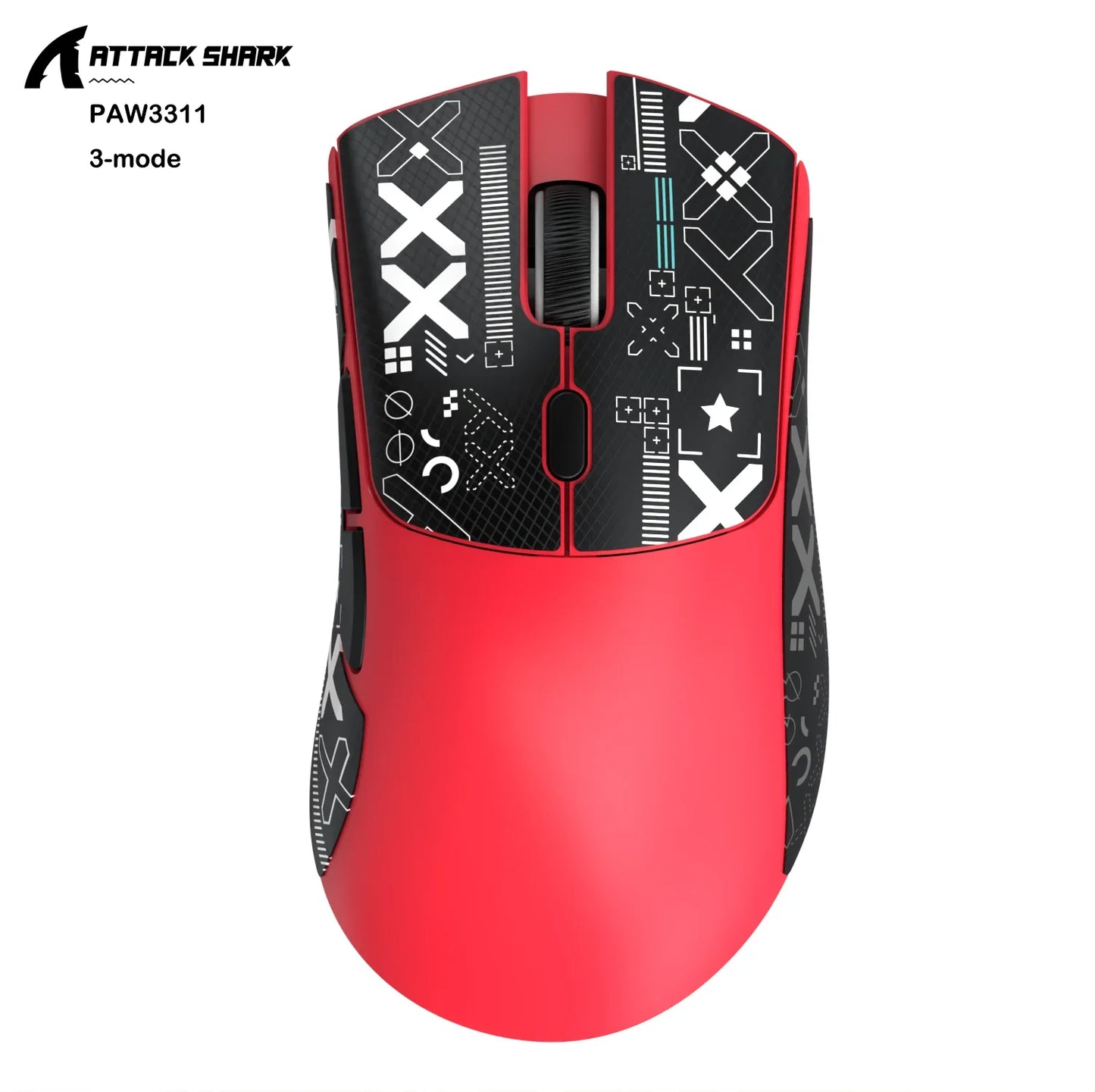 Attack Shark R1/X11 Wireless Gaming Mouse, 18K DPI PAW3311, Ergonomic, Lightweight Tri-Mode Bluetooth 2.4GHz USB, for PC/Laptop