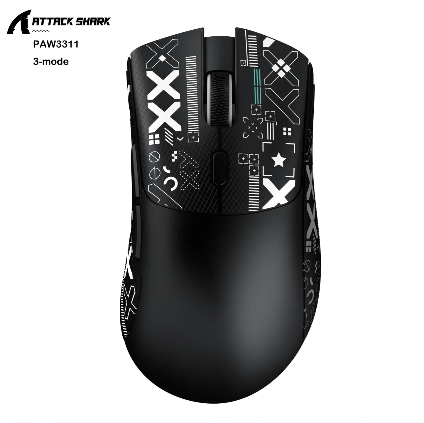 Attack Shark R1/X11 Wireless Gaming Mouse, 18K DPI PAW3311, Ergonomic, Lightweight Tri-Mode Bluetooth 2.4GHz USB, for PC/Laptop