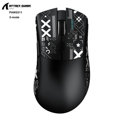 Attack Shark R1/X11 Wireless Gaming Mouse, 18K DPI PAW3311, Ergonomic, Lightweight Tri-Mode Bluetooth 2.4GHz USB, for PC/Laptop