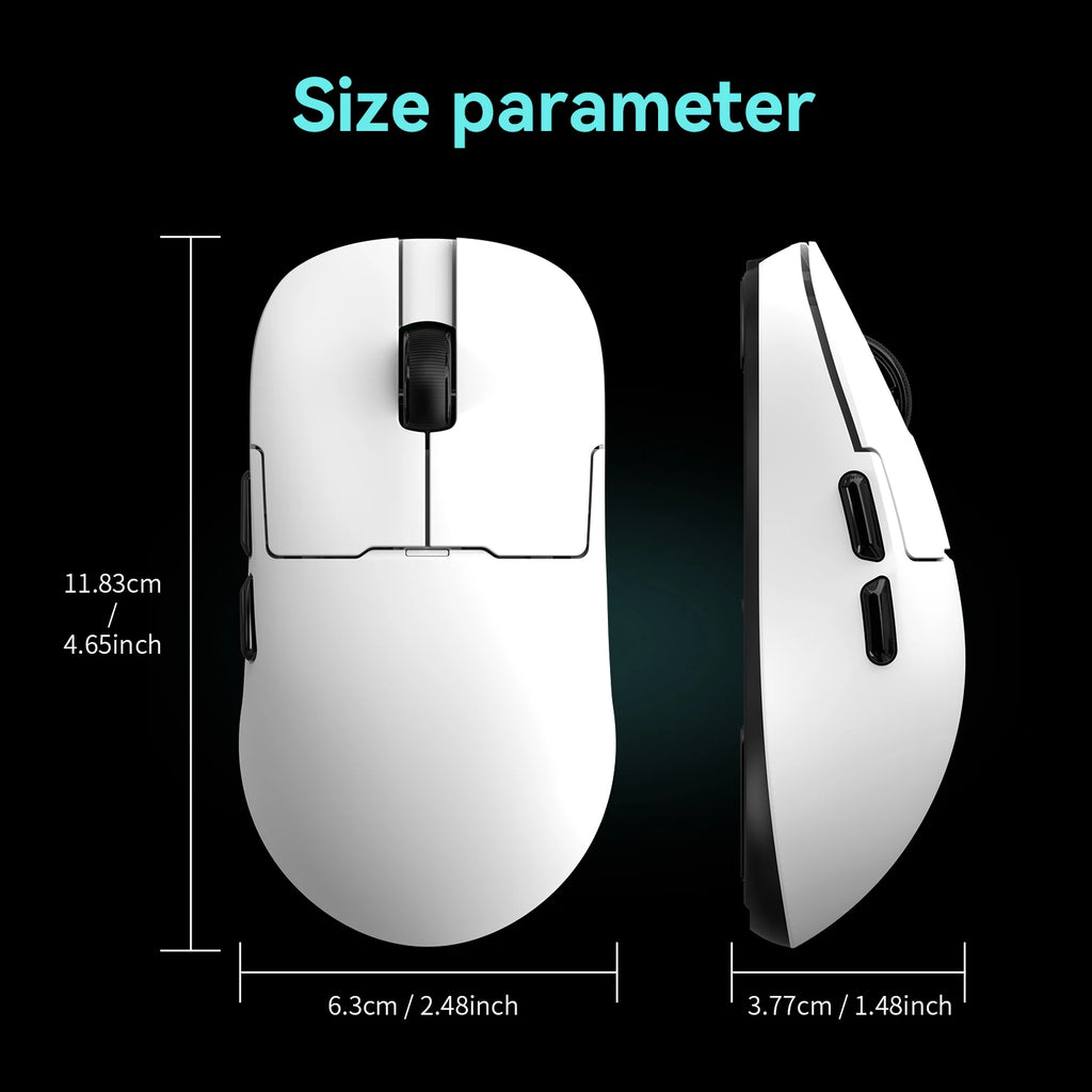 AJAZZ AJ159P MC Gaming Mouse Wireless Bluetooth 2.4G Receiver PAW3311 Sensor Free anti-slip sticker Suitable for e-sports office