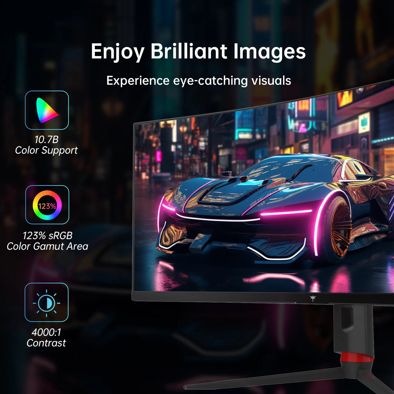 KTC 34 Inch Ultrawide Monitor, 165Hz WQHD 3440X1440 Curved Gaming Monitor, 1500R PC Monitor, HDR, FreeSync & G-Sync HDMI H34S18S