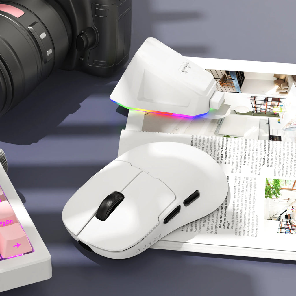 AJAZZ AJ159P MC Gaming Mouse Wireless Bluetooth 2.4G Receiver PAW3311 Sensor Free anti-slip sticker Suitable for e-sports office