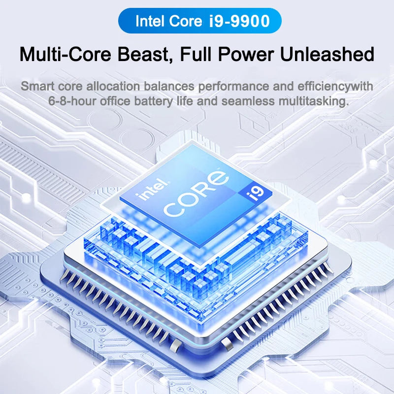 HOT 15.6" Laptop Intel Core i9 9900 32GB 2TB 1920*1080 HD Windows 11 Gaming Computer PC Gamer office Ultra Slim Notebook