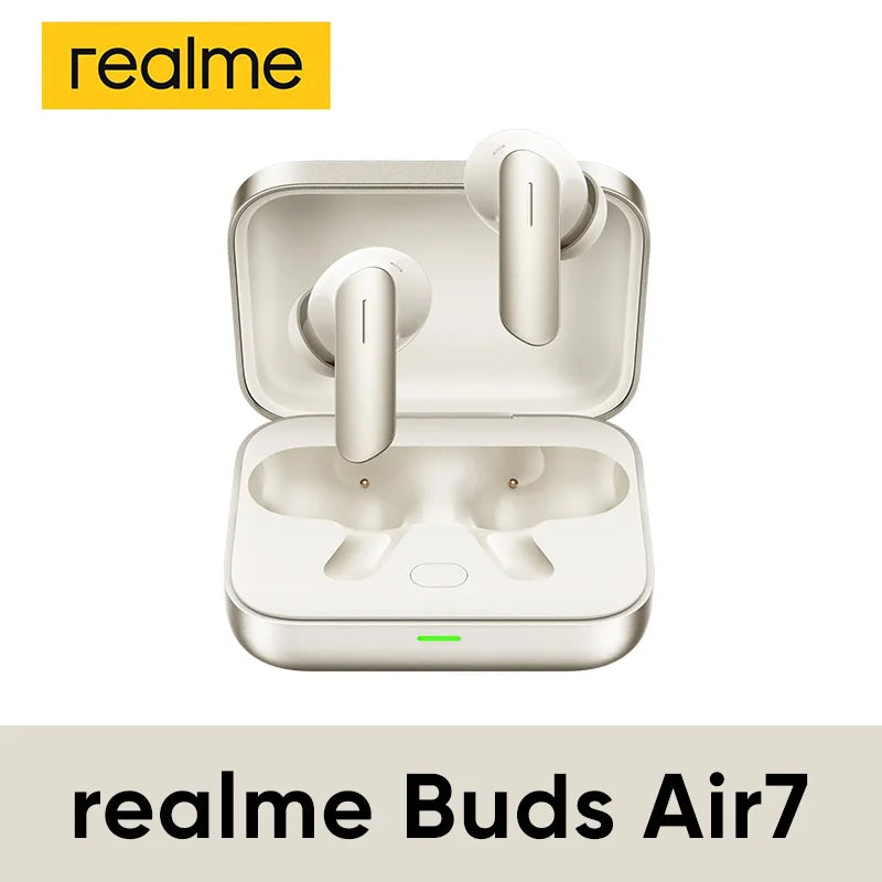 realme Buds Air 7 Bluetooth Earphones Wireless Headphones For Smartphone realme GT7 Pro realme 14 Pro Plus 52 Hours Battery Life
