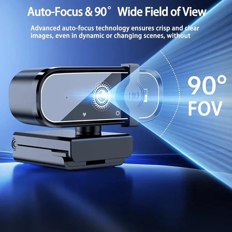 4K HD Mini Webcam With Microphone 2K Full HD Webcam 30fps Autofocus USB Web Cam For Auto Focus PC Laptop Video Shooting Camera