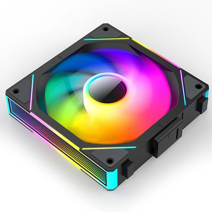 TEUCER JM-1 ARGB Fan 3 in 1 RGB Mirror Cycle Light Effect 800-2000RPM PWM Water Cooling 360mm  PC Cooler Fan Kit